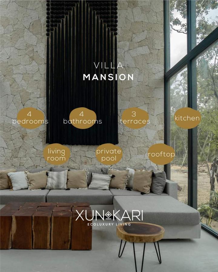 Villa Xuncari En El Corazon De La Selva Tulum Bagian luar foto